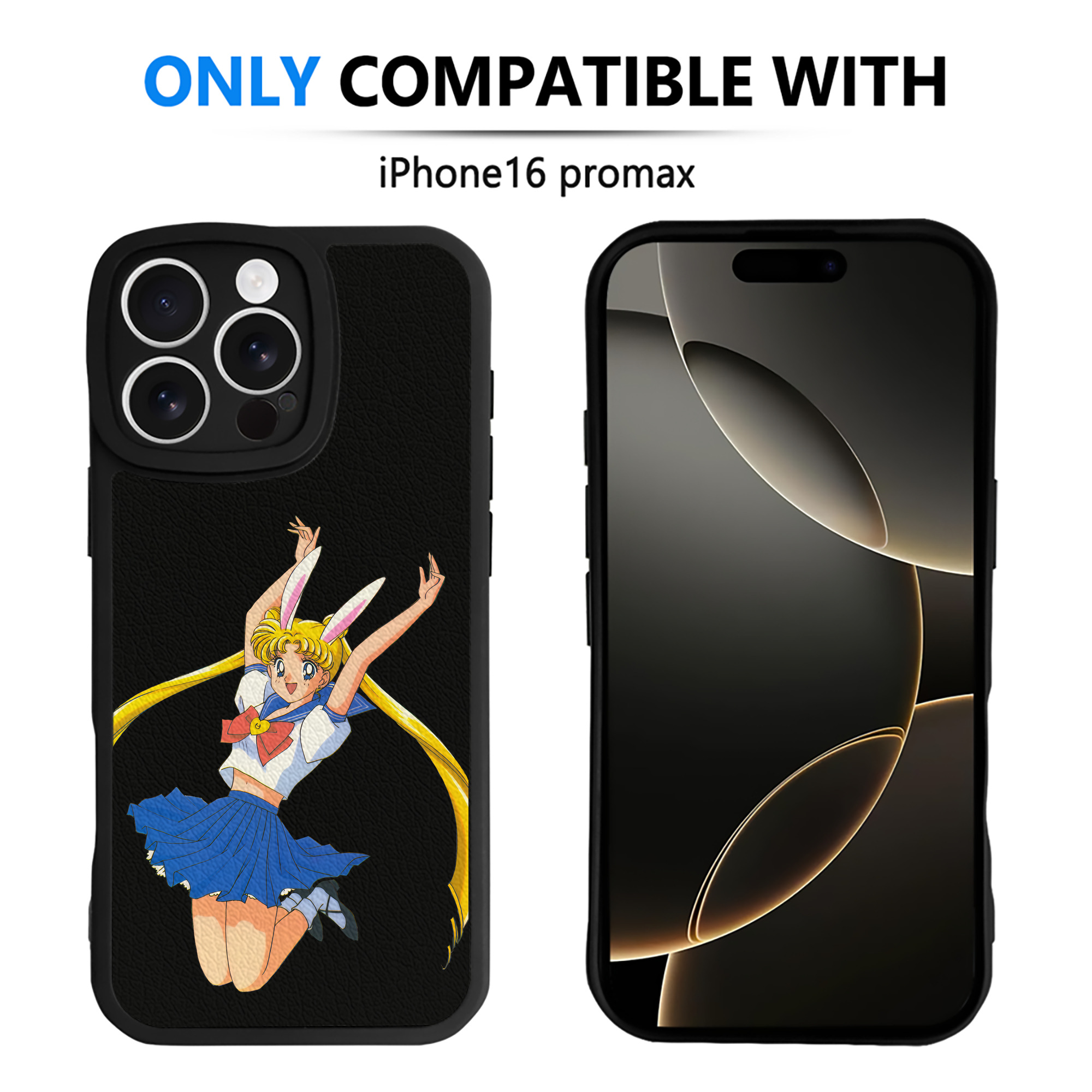 （画像用） 美少女戦士セーラームーン 愛野 美奈子 あいの みなこ Sailor Moon Aino Minako 【iPhone 16シリーズ対応】シリコンスマホケース（レザー調） 材質：シリコン